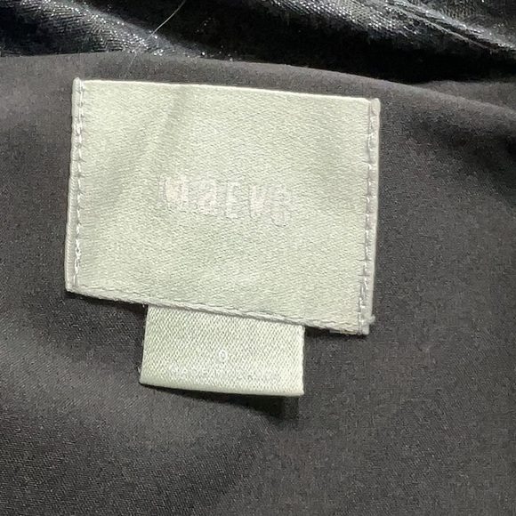 Anthropologie Maeve Cross Front Black Shimmer Cocktail Dress Size 0 XXS XS - Picture 5 of 7